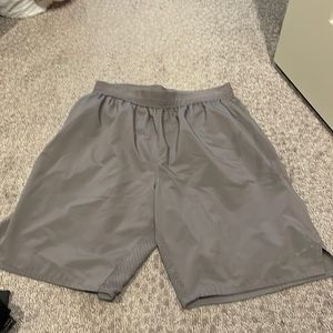Light gray Nike athletic shorts